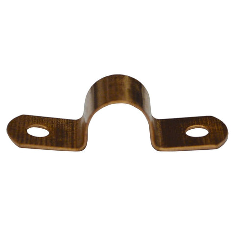 Kinetic 8mm Copper Pipe Saddle Clips, Copper - 10 Pack