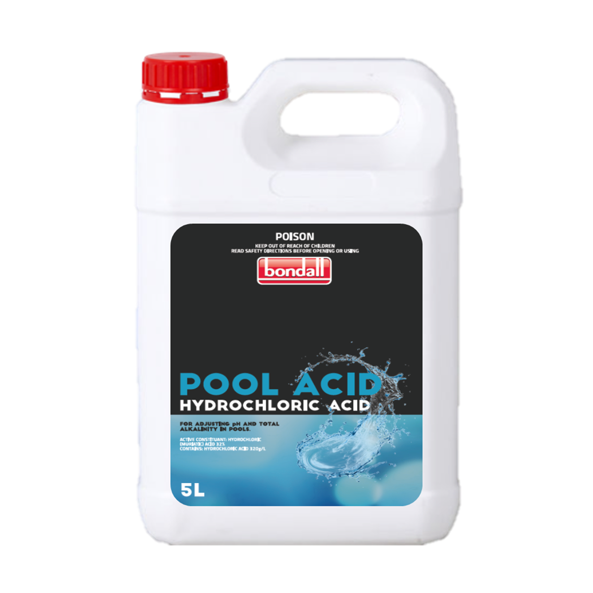 Bondall 5L Pool Acid (Hydrochloric Acid)