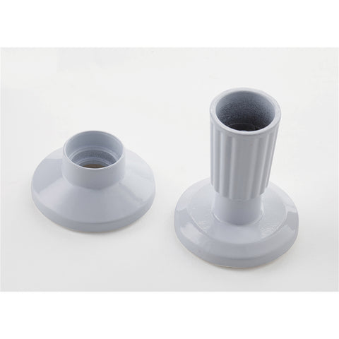 Sandleford 16-19mm Adjustable White Pillar Ends, Zinc Alloy Powder Coated