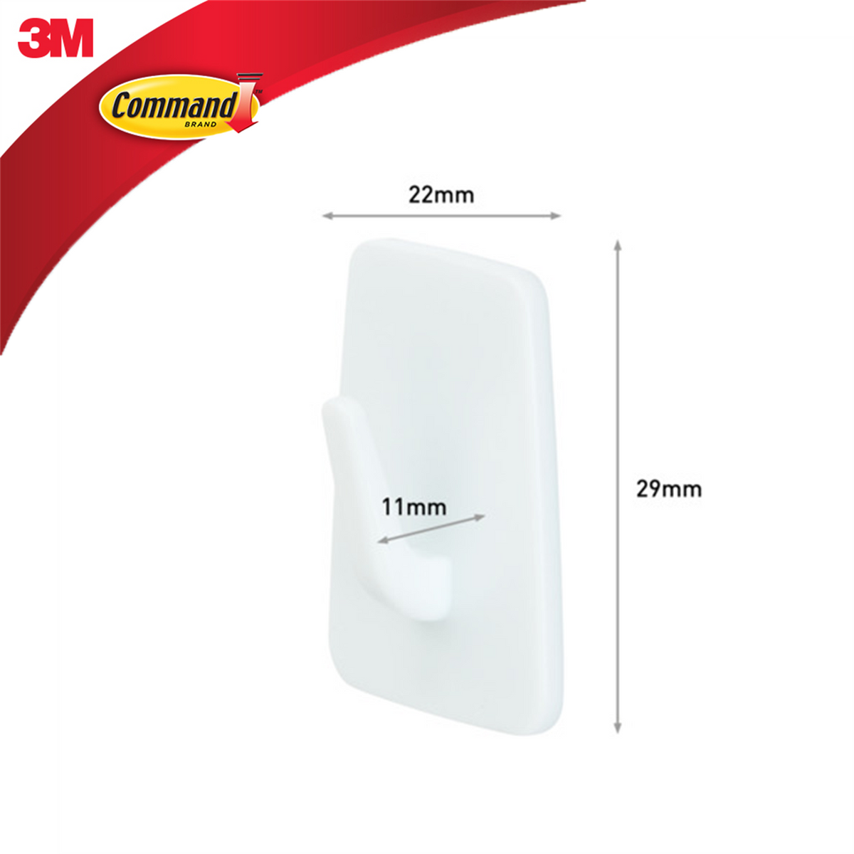 Command White Adhesive Micro Hooks, 225g, 3 Pack