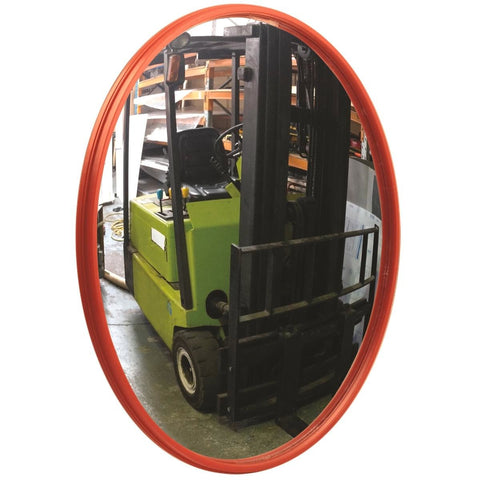 Builders Edge 600mm Orange Acrylic Safety Traffic Mirror