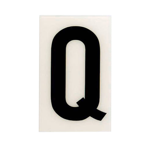 Sandleford 85mm White Self Adhesive House Letter Q - Weather Resistant Polycarbonate