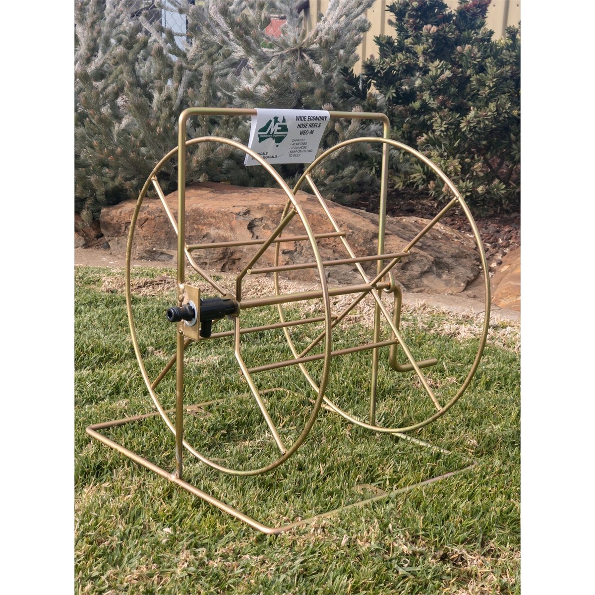 Maddeford Wide Economy Zinc Plated Steel Hose Reel Wall Mount