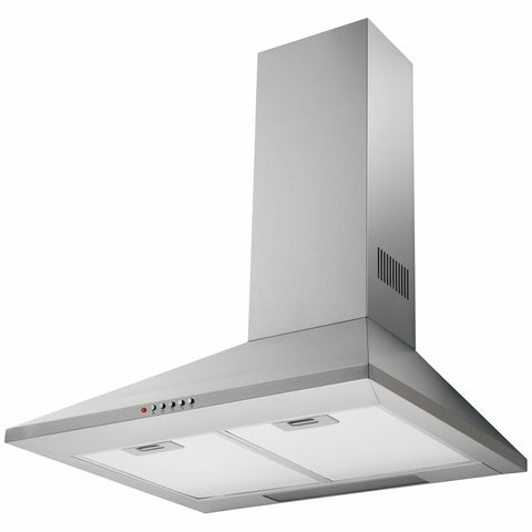 Chef 60cm canopy rangehood - Stainless steel - 550m³/h, 3 fan speeds, dishwasher-safe filters - CRC612SB