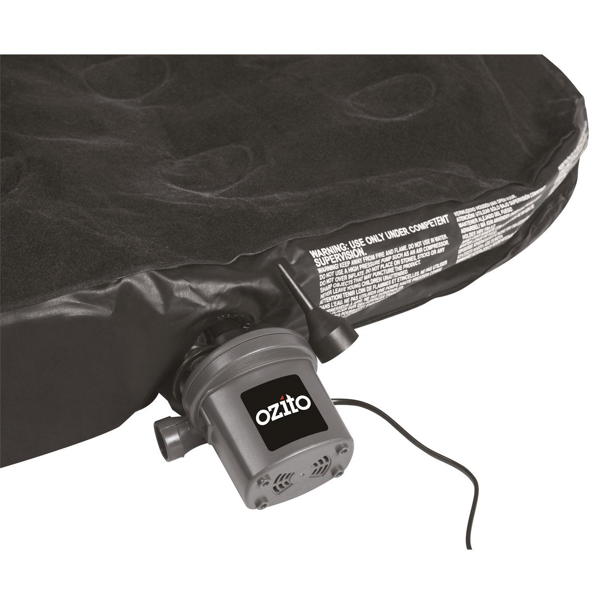 Ozito 240V High Volume Air Pump IDP-2000, 440L/min Flow, Inflator & Deflator