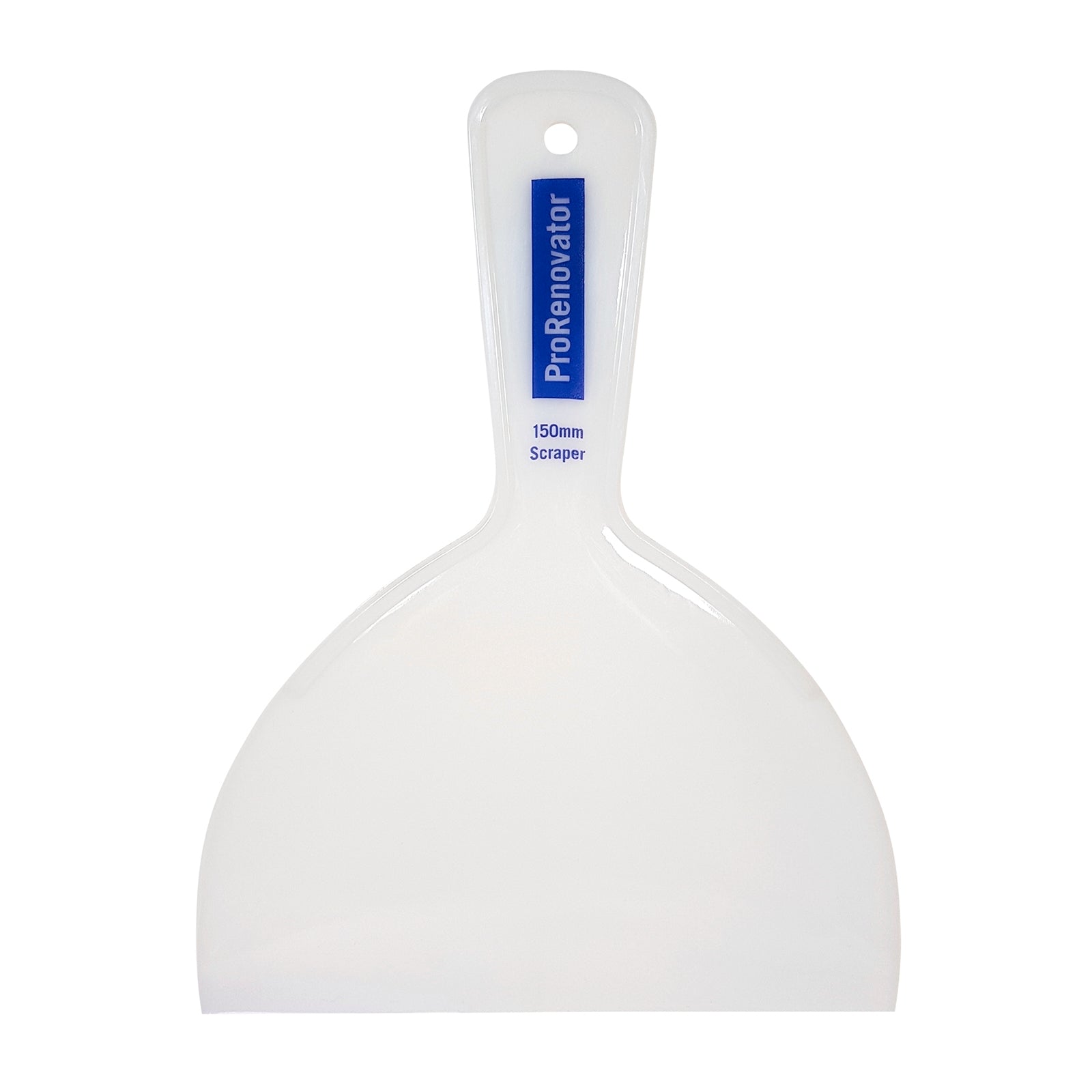 Pro Renovator 150mm Plastic Flat Blade Scraper - Paint Removal & Putty Filling