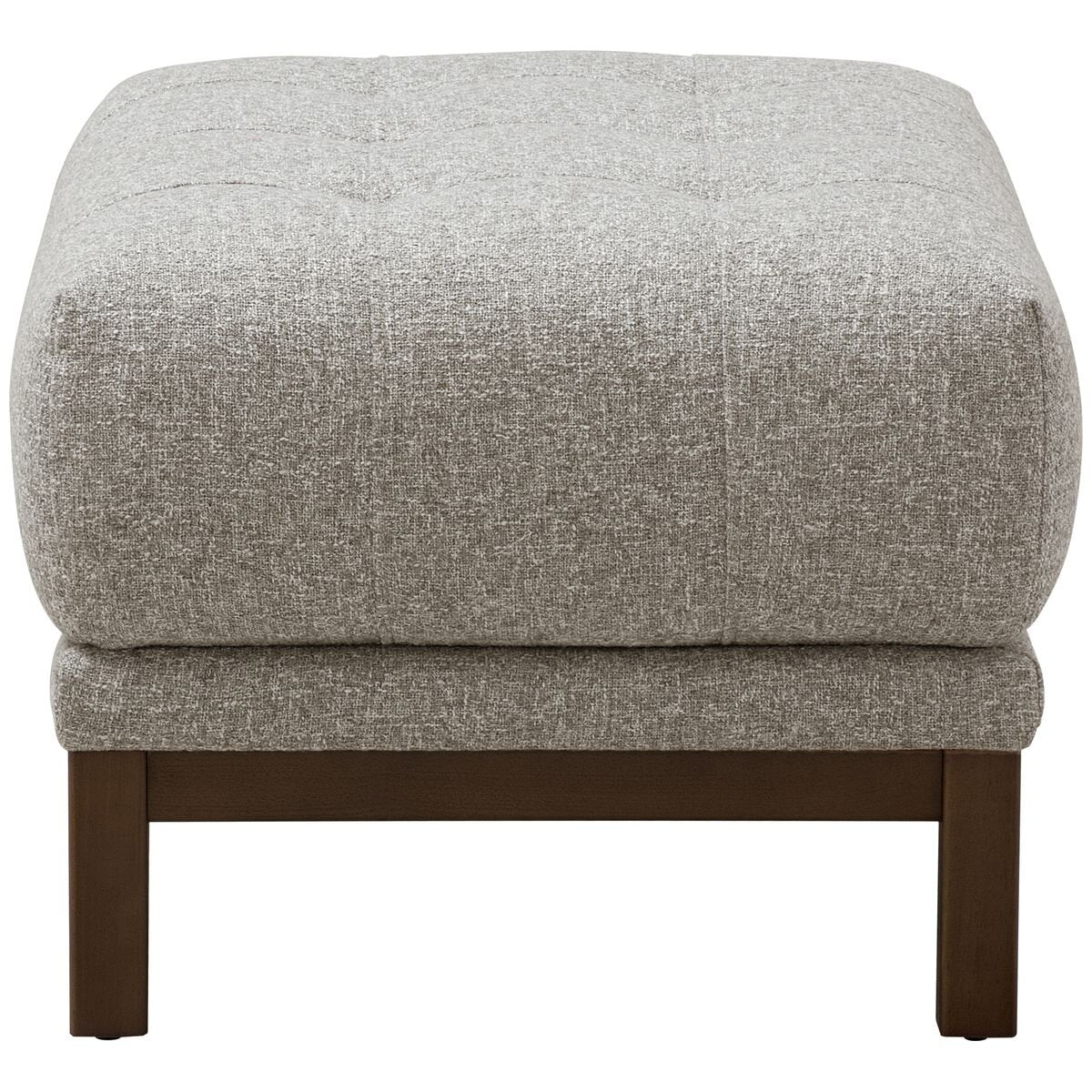 Ostro Furniture Freya ottoman - textured fabric, deep foam cushioning, rubberwood legs - 26007000
