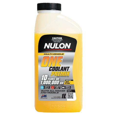 Nulon Multi-Vehicle ONE Coolant Premix 1L Yellow Anti-Freeze Anti-Boil