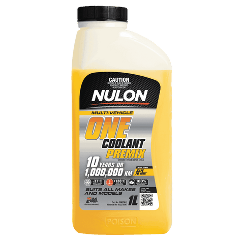 Nulon Multi-Vehicle ONE Coolant Premix 1L Yellow Anti-Freeze Anti-Boil