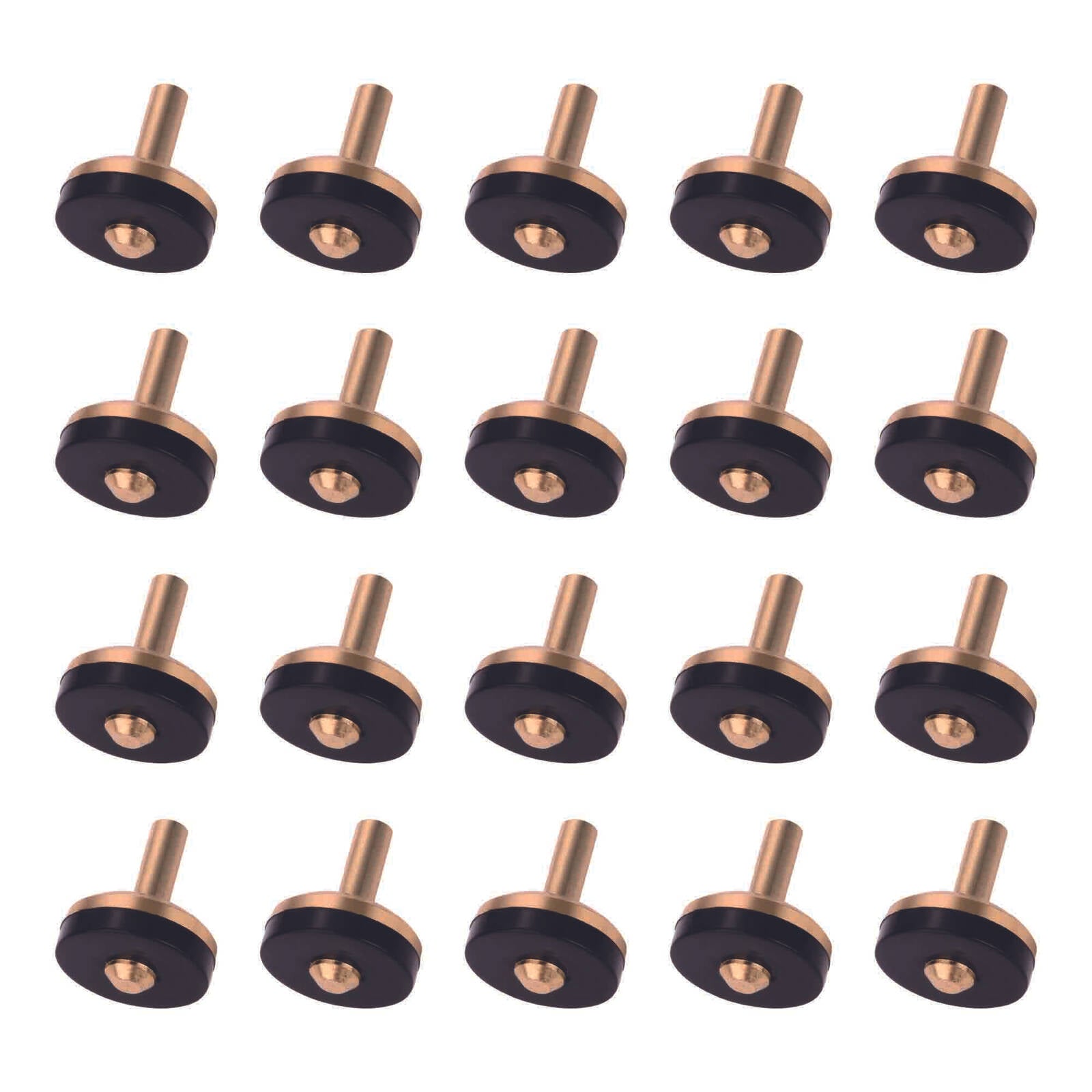 Kinetic 12mm Brass Tap Valve 20 Pack for Hot and Cold Water