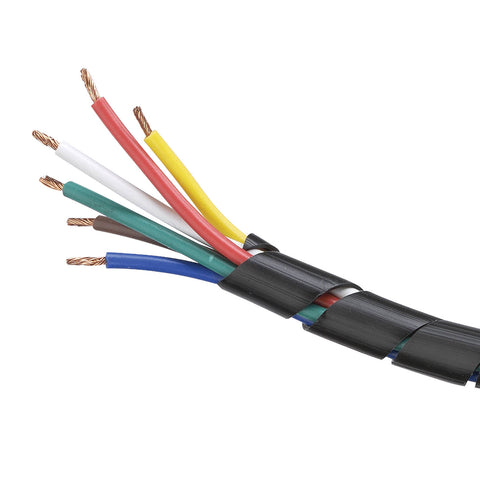 Narva 10m x 6mm Black Spiral Wrap Cable Protector