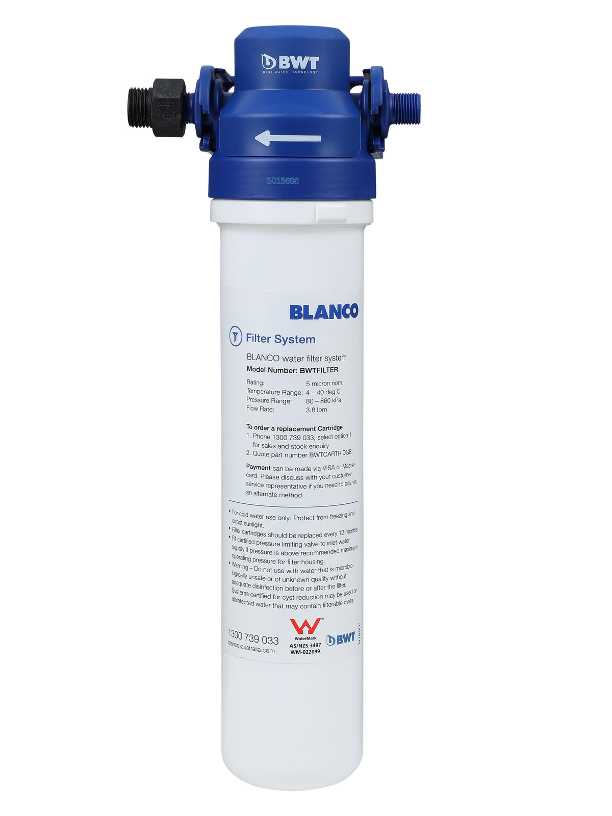 Blanco dual lever tap and filter pack - brushed chrome 3-in-1 mixer with water filter - FONTASBRKIT