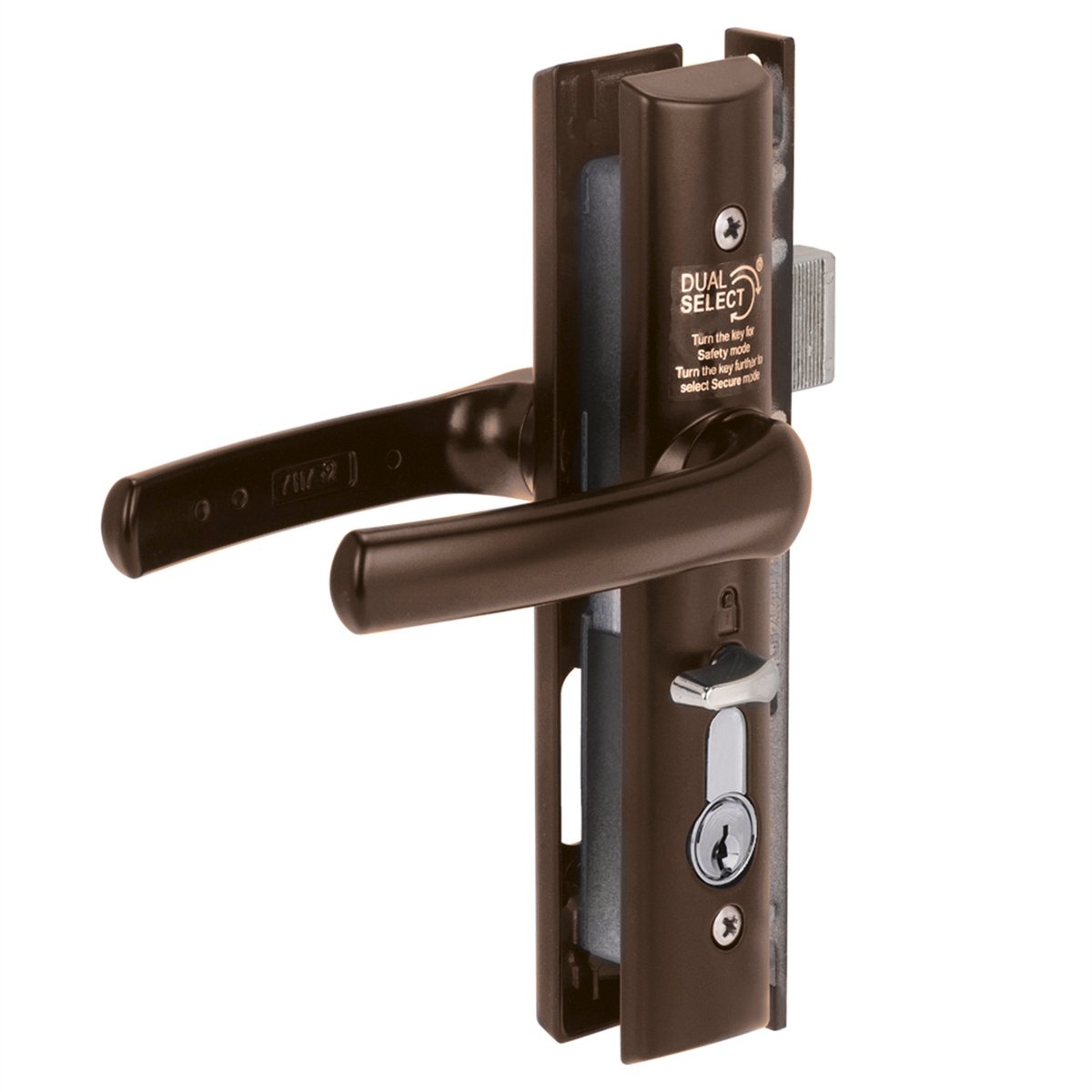 Yale Quattro Security Screen Door Lock - 32mm x 180mm x 39mm - Brown - SuperSaverAU - view 2