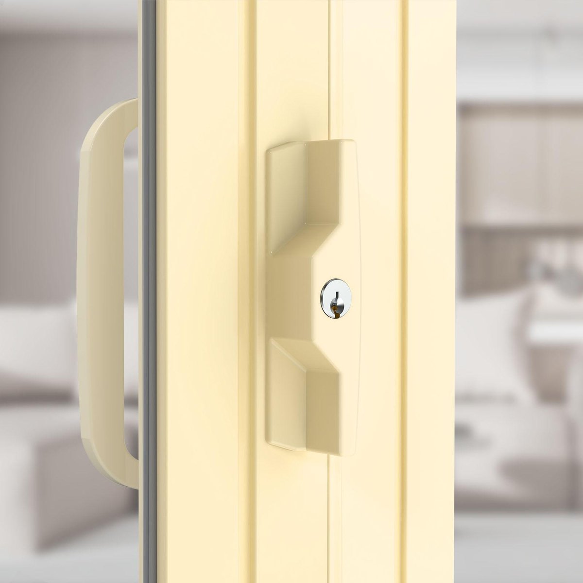 Rolltrak Primrose Sliding Patio Door Lock Set - Alloy - Keyed - Durable - SuperSaverAU - view 5