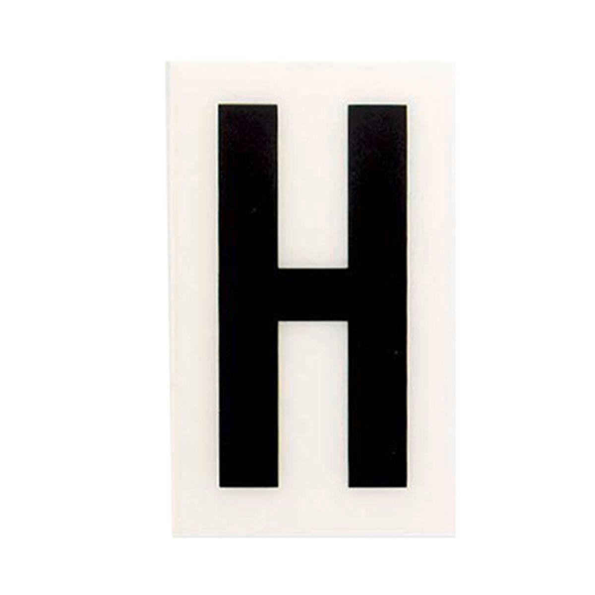 Sandleford 60mm White Self Adhesive House Letter H, Gloss Weather Resistant Polycarbonate