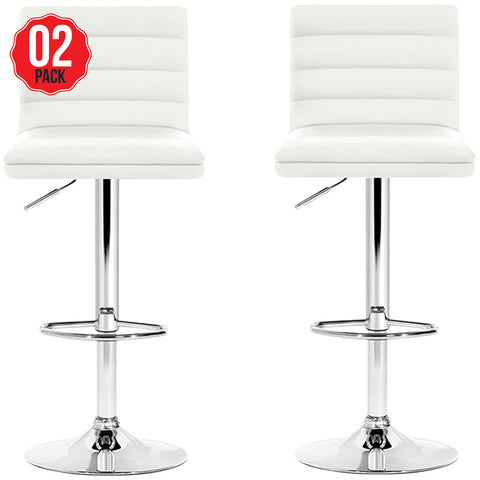 Artiss Arne Barstool White 2 Pack - SuperSaverAU - view 1