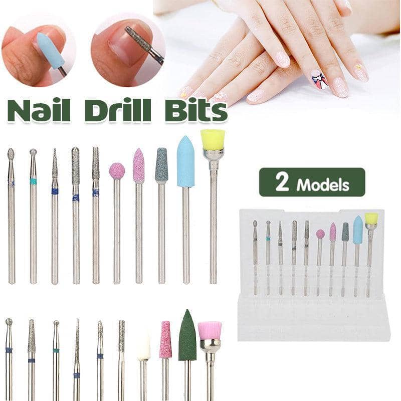 Diamond Nail Drill Bits, Pack of 10 - Style 02, Electric Manicure Pedicure Tool - view 2