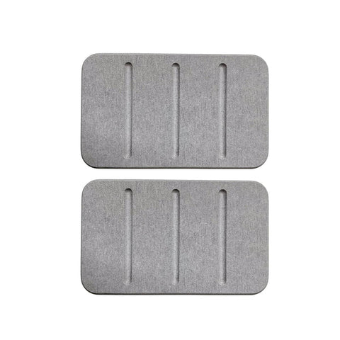 Diatomite Soap Dish Tray - Grey, 13 x 8cm, 2 Pack