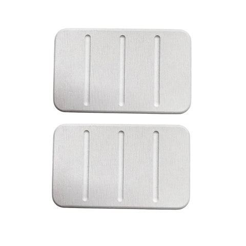 Diatomite Soap Dish Tray - White, 13 x 8cm, 2 Pack