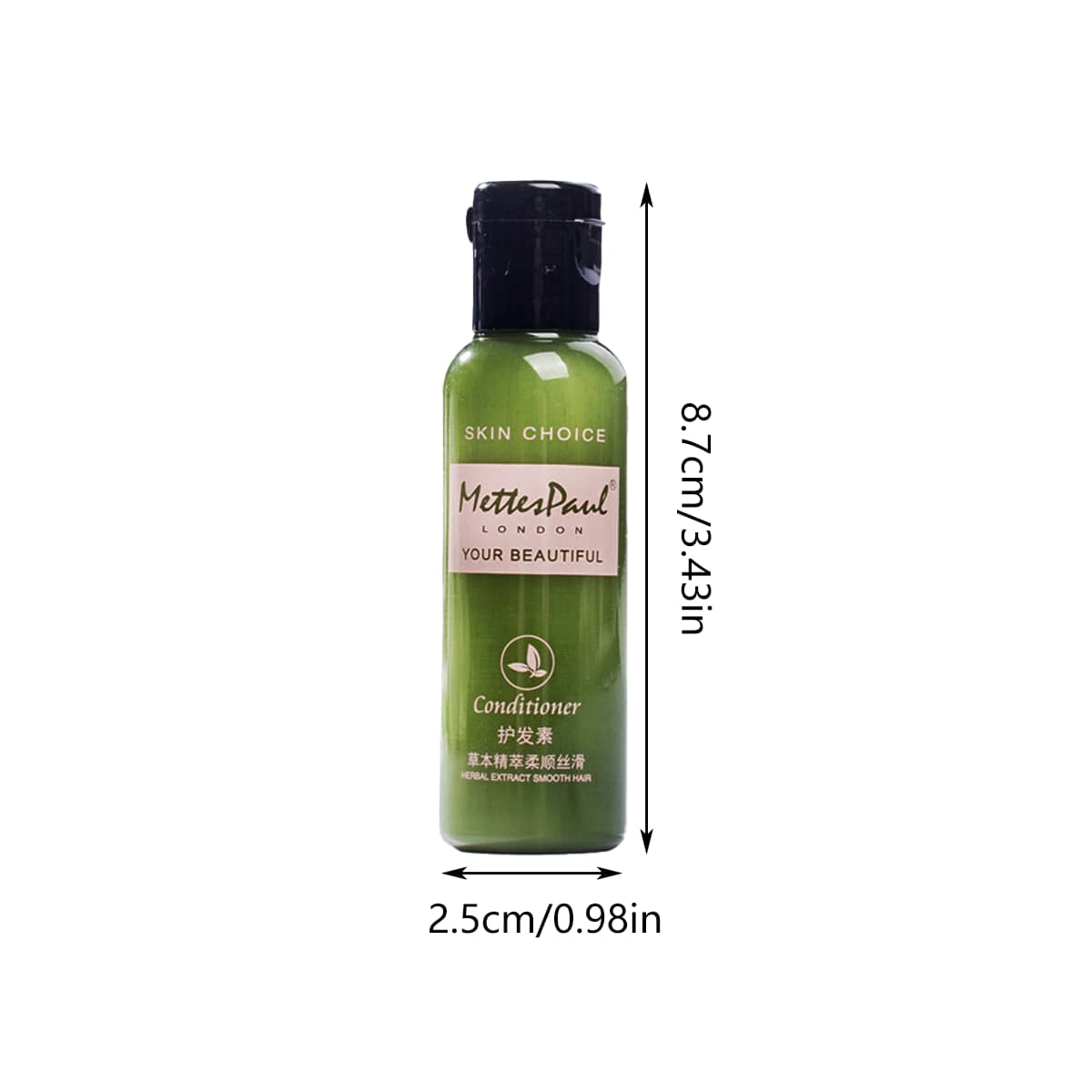 Disposable Hotel Mini Bottles for Guesthouses, Pack of 20 - Conditioner (2.5 x 8.7 cm) - view 4