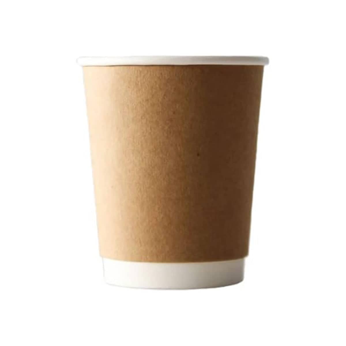 Disposable Paper Coffee Cups - 8 oz, Pack of 50