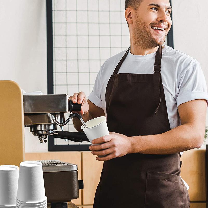 Disposable Paper Coffee Cups Single Wall - Small (12oz), Pack of 100 - view 5