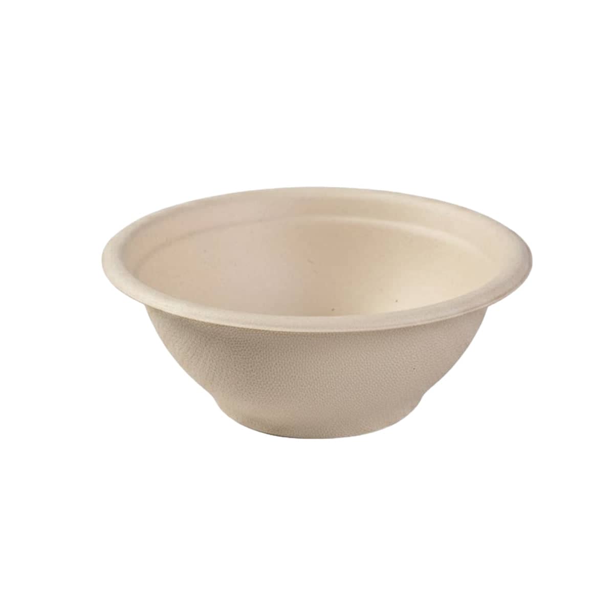 Disposable Sugarcane Fibre Bowls, Pack of 100 - Kraft Beige