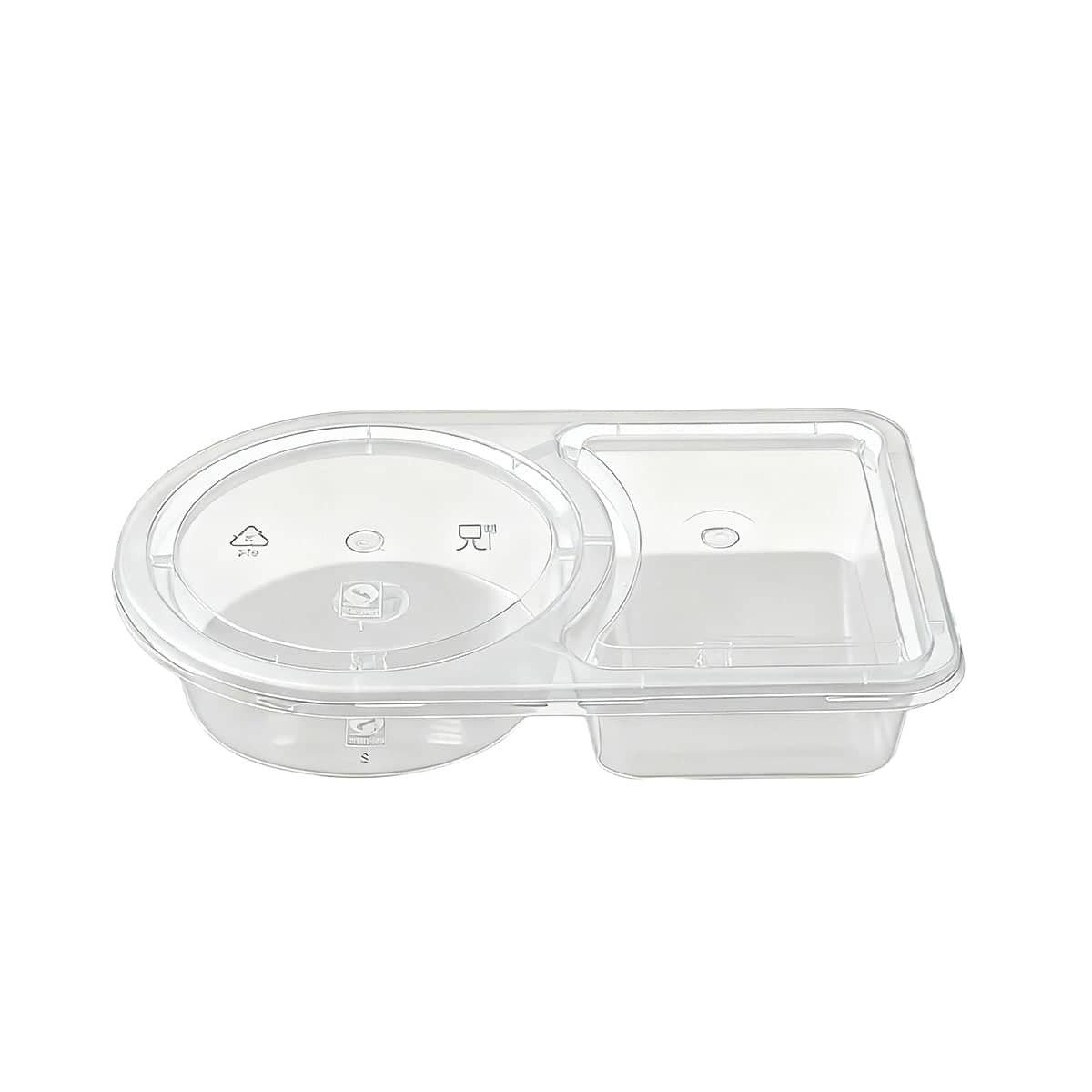 Disposable Takeaway Sauce Containers with Lids Food Grade - Pack of 50 Oval Lid Design