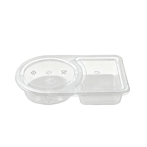 Disposable Takeaway Sauce Containers with Lids Food Grade - Pack of 50 Oval Lid Design