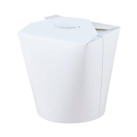 Disposable White Takeout Boxes, Food Grade, Pack of 50 - 960ml