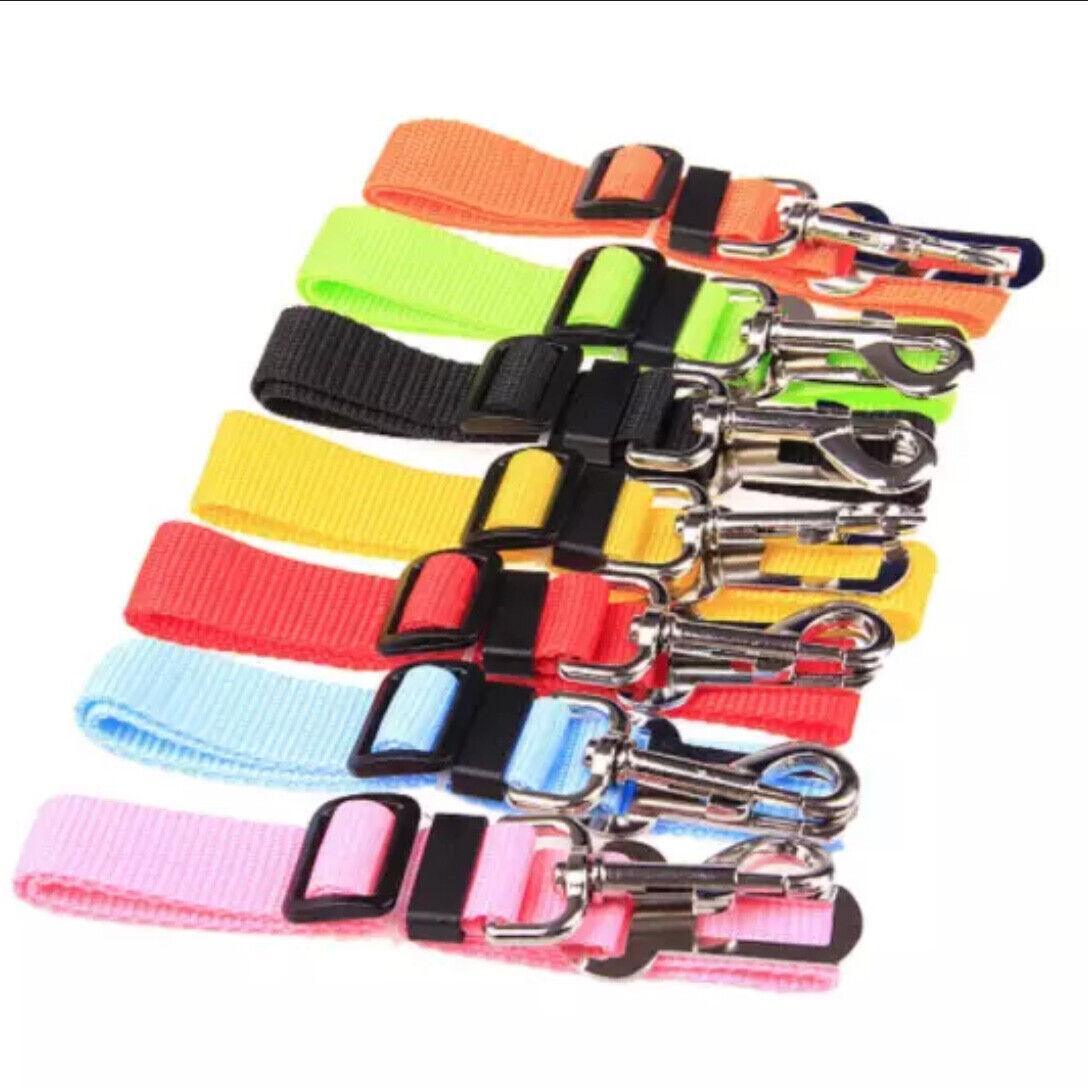 Dog Car Seat Belt Lead, Adjustable Pet Travel Restraint Strap - Black - view 3