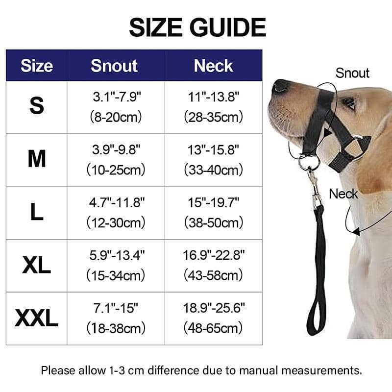 Dog Training Head Collar Halter, Stop Pulling - Pink, Size XXL (Neck 48-65 cm) - view 5