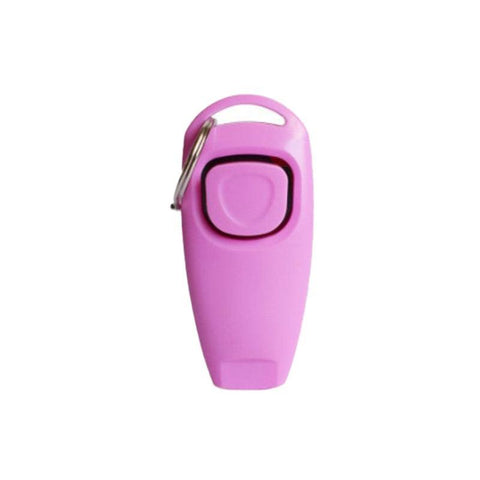 Dog Training Whistle and Clicker Combo - Pink
