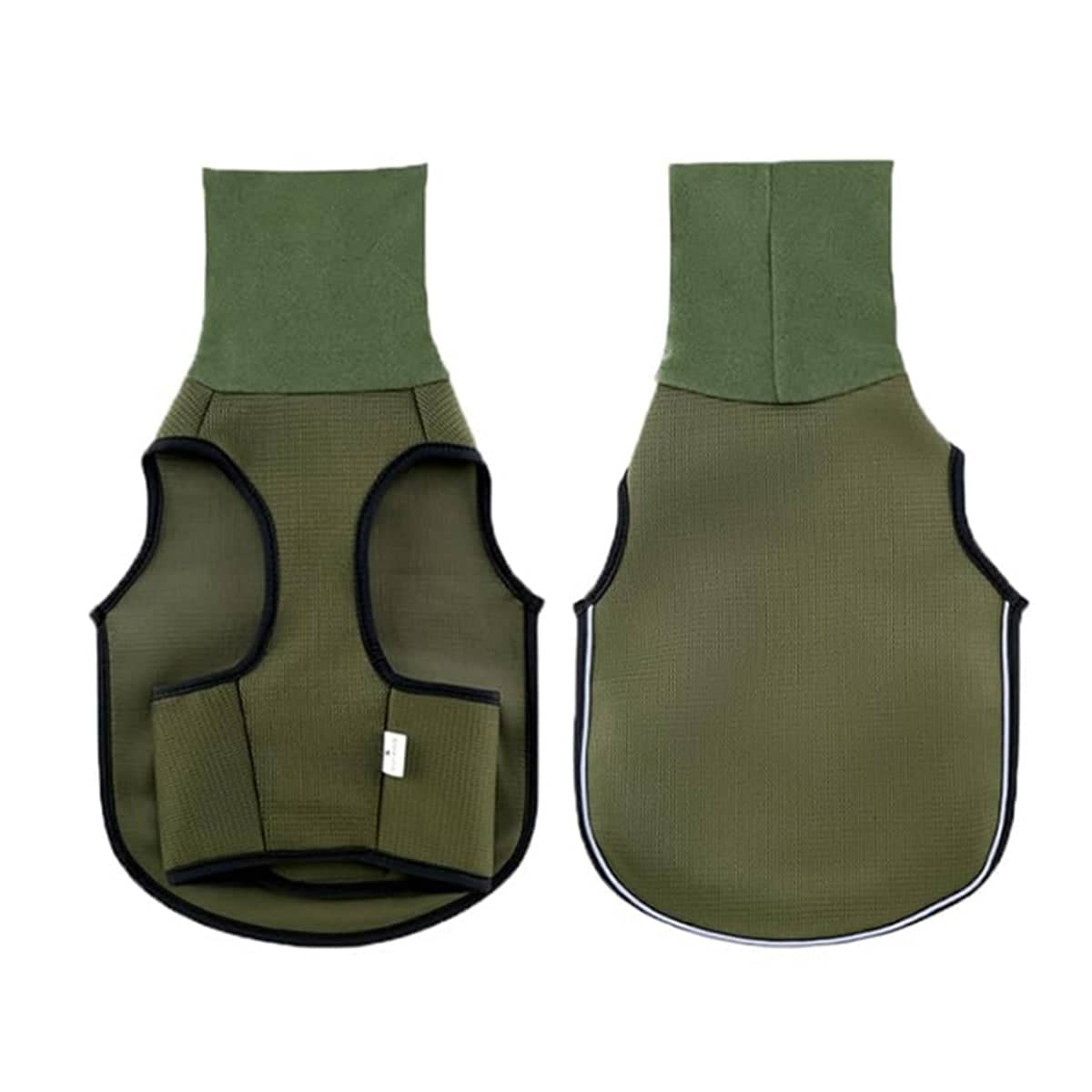 Dog Vest Jacket with Hood - Army Green, Size XXL (Chest 65-78 cm)