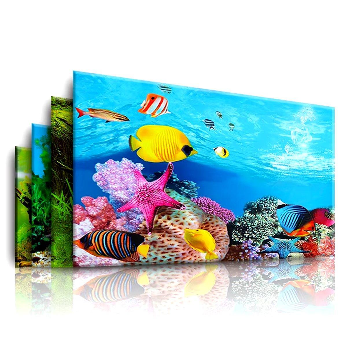 Double-Sided Aquarium Background Poster - Design J, 30 x 62cm - view 13