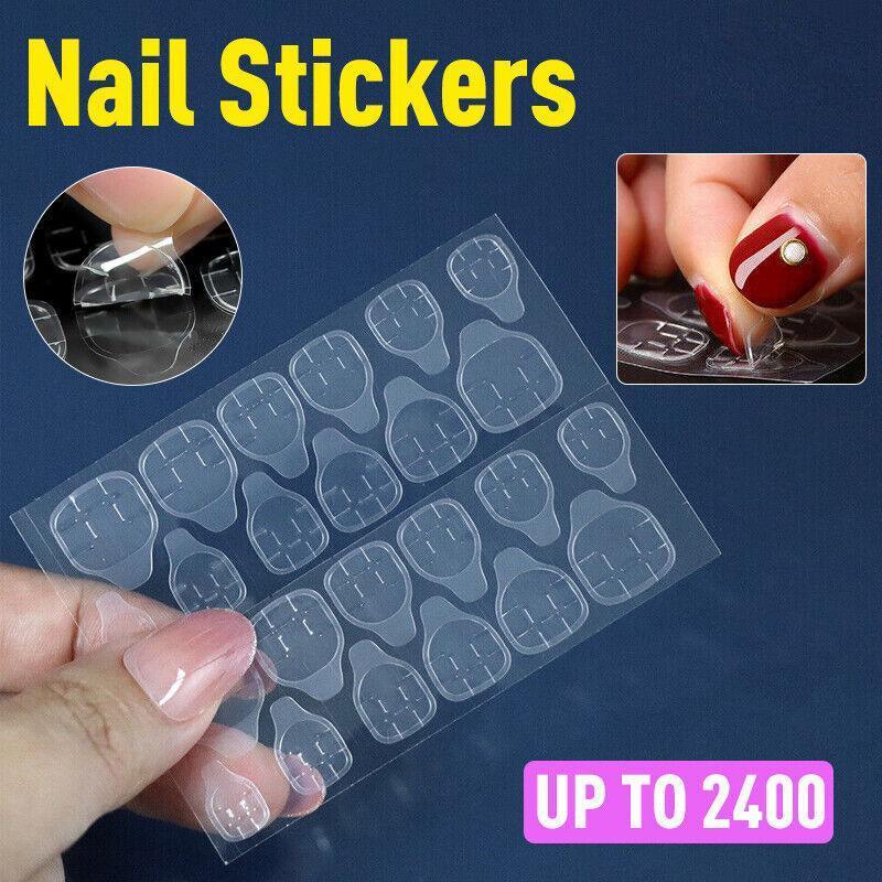 Double Sided Nail Adhesive Stickers - 10 Pack, 240 x Nail Stickers - view 2