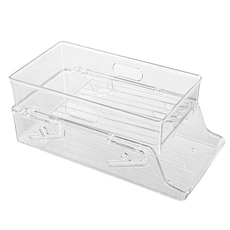 Double Tier Fridge Can Dispenser Drinks Organiser Rack Holds 11 Standard Cans - view 2