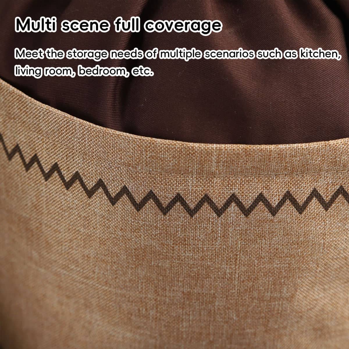 Drawstring Jute Style Produce Storage Bags - Garlic Label, Pack of 2 - view 5