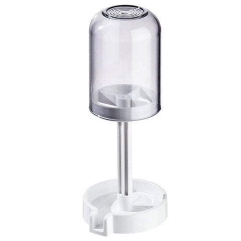 Dustproof Toothbrush Holder with Cover and Wash Cup - Purple