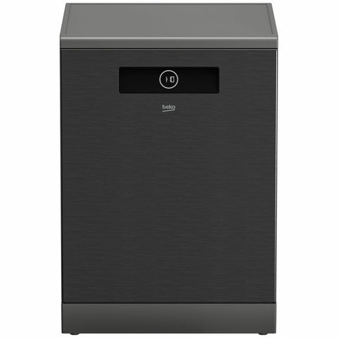 Beko 60cm Freestanding Dishwasher 16 Place Settings - Dark Stainless Steel, Hygiene Intense - BDF1640DX