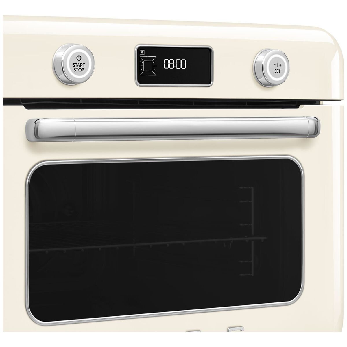 Smeg Retro Style Benchtop Combi-Steam Oven 30L - Adjustable Humidity, Cream Finish - COF01CRAU