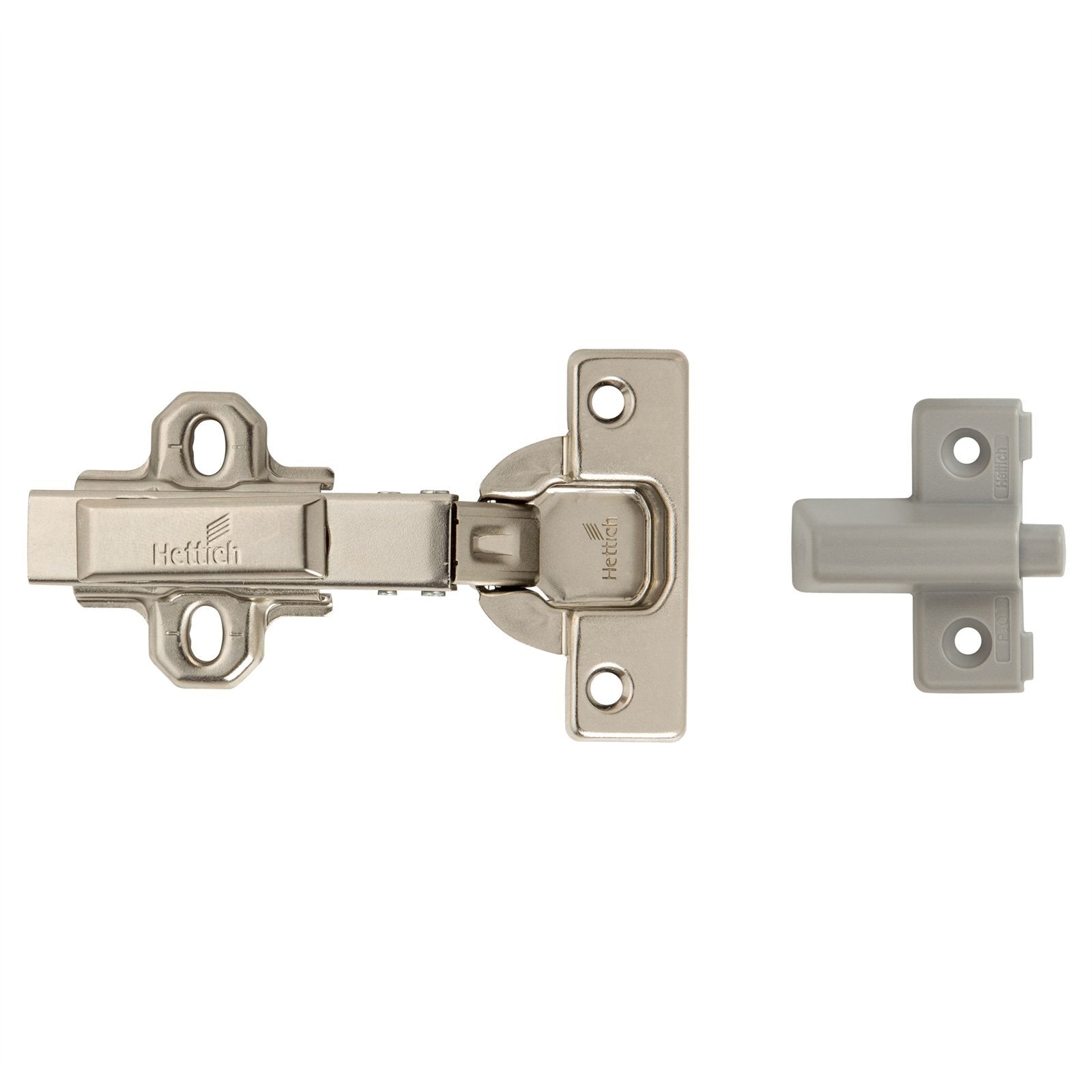 Kaboodle Hettich Push To Open Cabinet Door Hinge 1 Pair Nickel Plated