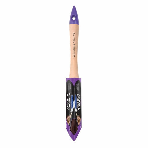 Monarch 33mm Synthetic Window Door Trim Brush - Triangle - Timber Handle - Ultra Smooth Finish - SuperSaverAU - view 1