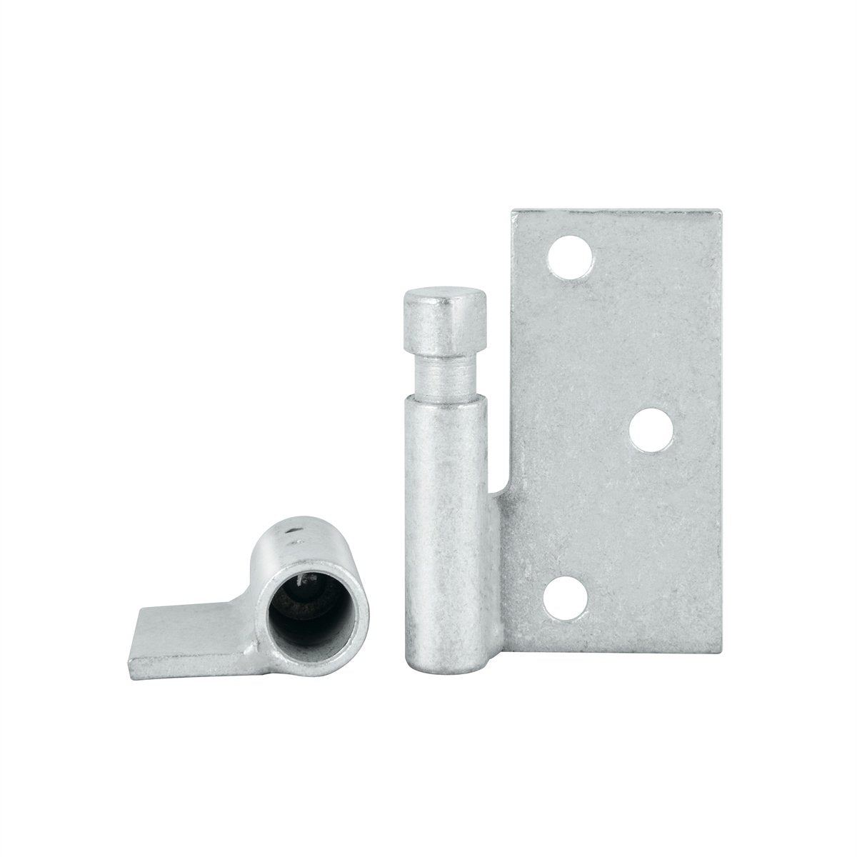 Pinnacle Hardware 16mm Galvanised RH Weld-On Strap Security Gate Hinge, 2 Pack, Anti-Lift