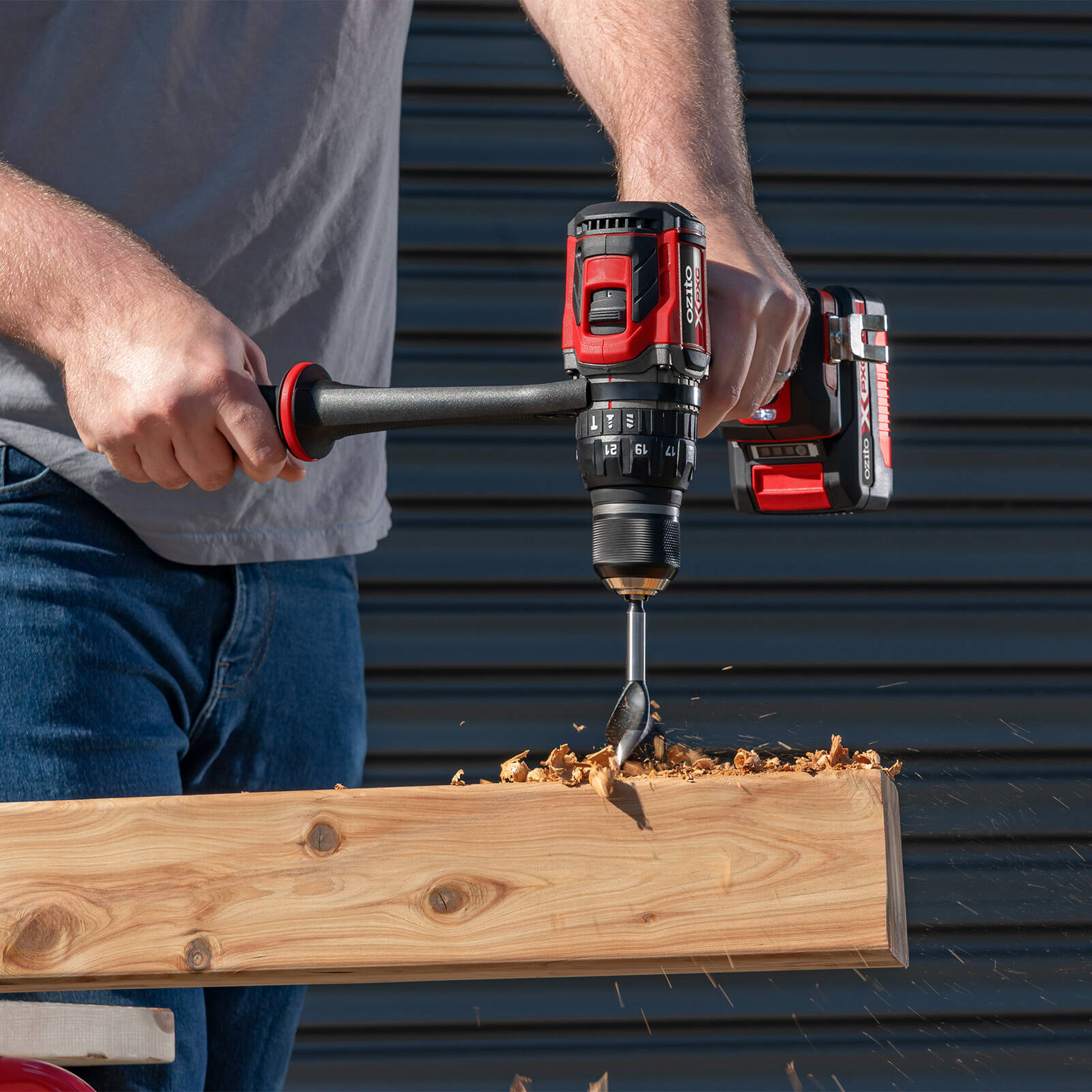 Ozito PXC 18V Brushless 120Nm Cordless Hammer Drill Skin Only PXBHS-120