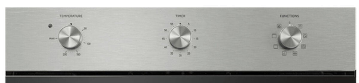 Haier 60cm Multi Function Oven - 70L, Seven Functions, Stainless Steel, Triple Glazed Door - HWO60S7MX4