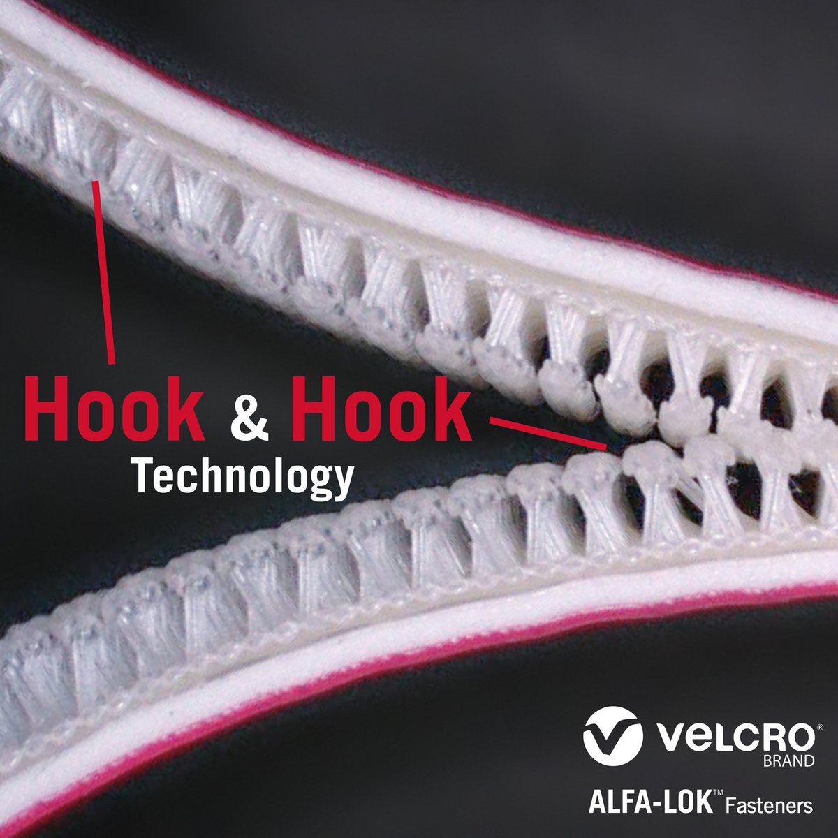 Velcro Brand 25mm White Alfa-Lok Squares 6 Pack