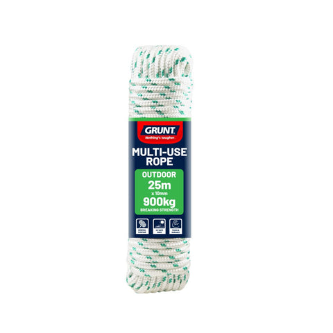Grunt Outdoor Rope - 10mm x 25m - Polypropylene - UV Safe - SuperSaverAU - view 1