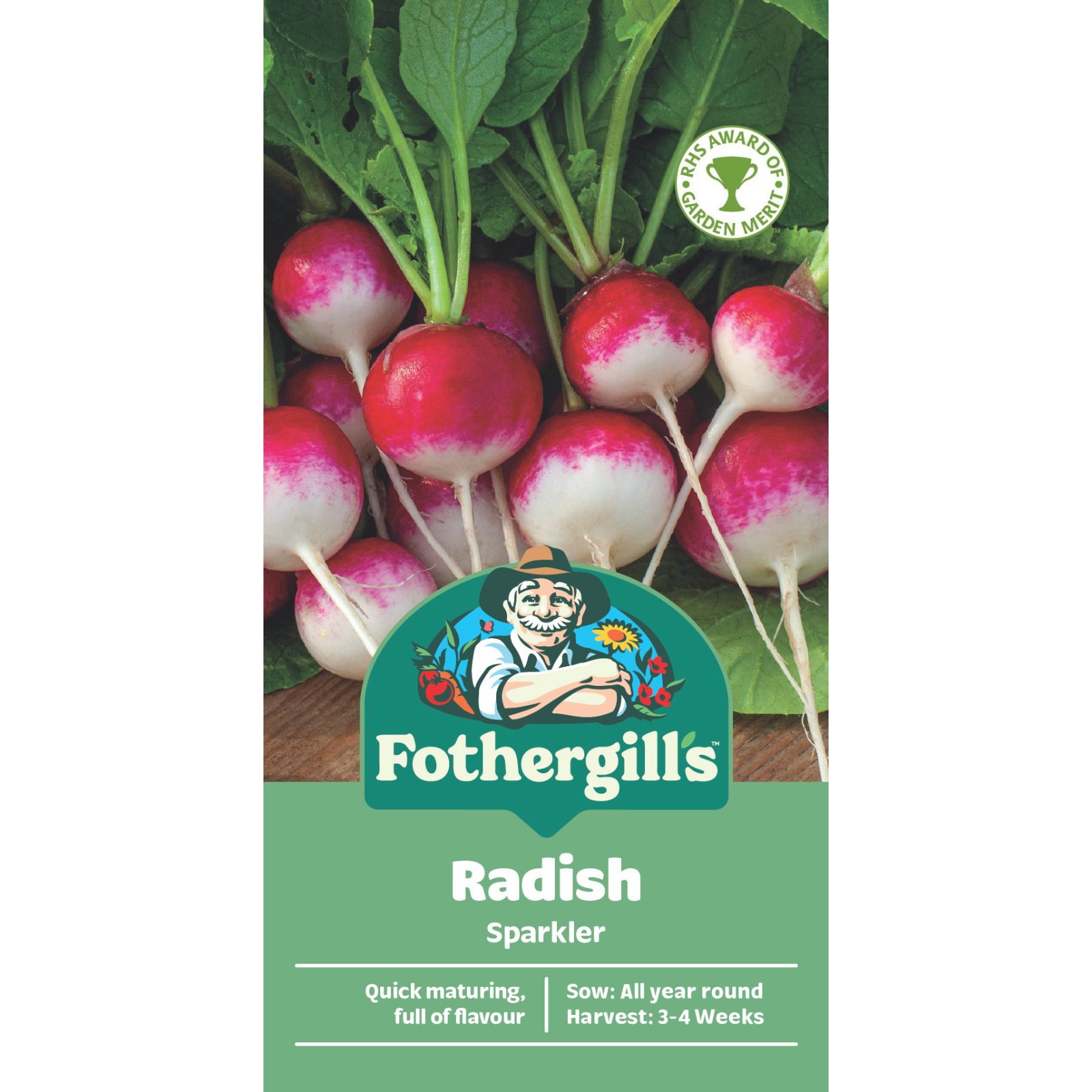 Mr Fothergill's Sparkler Radish Vegetable Seeds