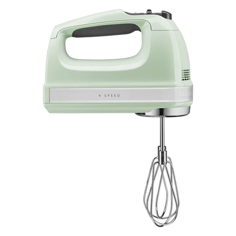 KitchenAid Artisan 9 Speed Hand Mixer - Soft Start, Blending Rod, Pro Whisk, Pistachio - 5KHM926APT